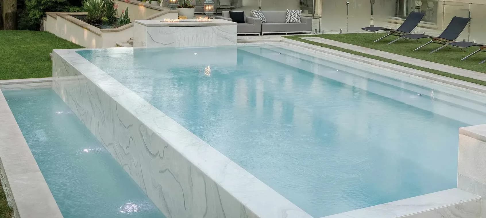 Pool finished in PebbleFina Classico (PTI photography)
