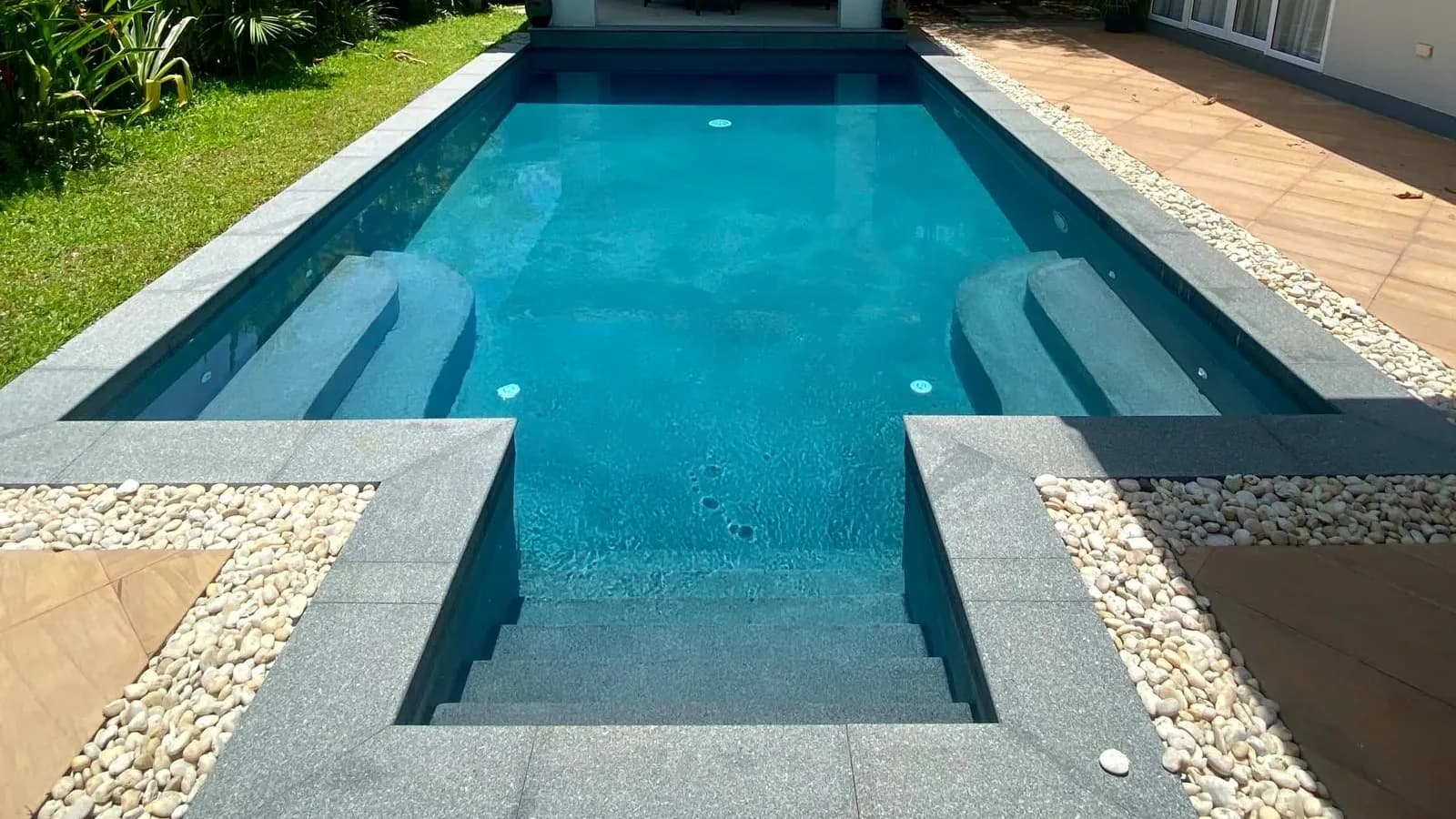 Pavilion pool after renovation