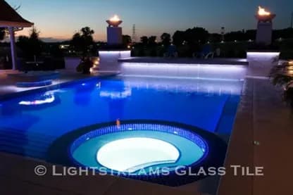 Lightstreams glass tile, Intense Blue — photo 18