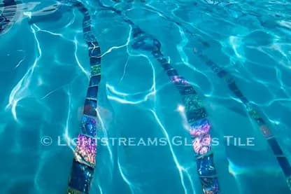 Lightstreams glass tile, Commercial project — photo 7
