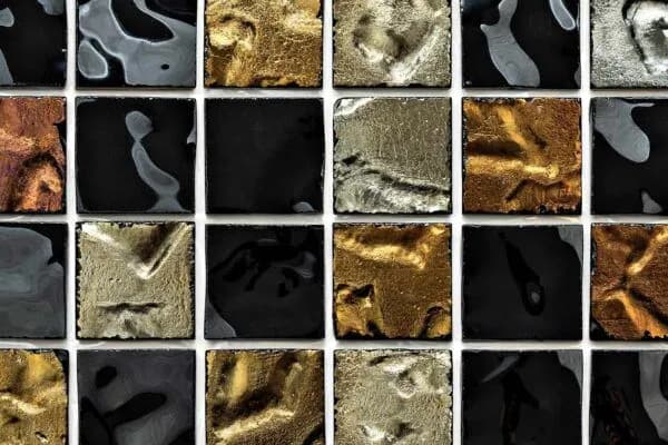 Lightstreams Obsidian glass tile swatch