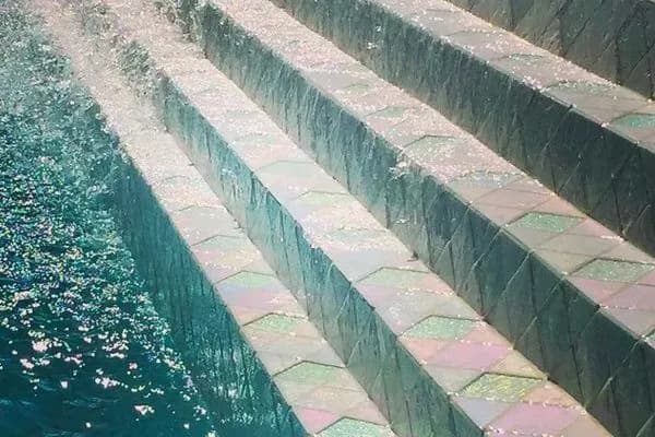 Renaissance Collection · Absolute White — pool steps
