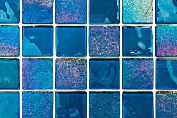 Lightstreams Peacock glass tile swatch